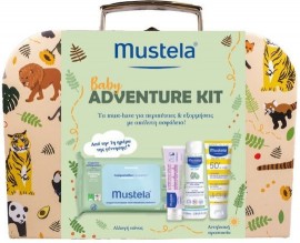 Mustela Promo Baby Adventure Kit with Cleansing Wipes 60 Τεμάχια & No Rinse Cleansing Water 100ml & 123 Vitamin Barrier Cream 50ml & Bebe Very High Pr …