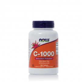 Now Foods C-1000mg With Rose Hips And Bioflavonoids 100 ταμπλέτες
