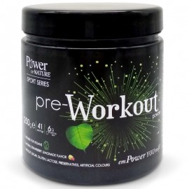 Power of Nature Sport Series Pre-Workout Powder Με φυσική γεύση φράουλα λεμόνι 250g