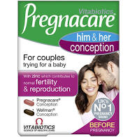 Vitabiotics Pregnacare Him & Her Conception  60tabs