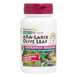 Natures Plus Herbal Actives Extended Release ARA-Larix Olive Leaf  30 Tablets