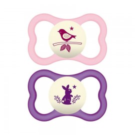 Mam Air Night Animal Pink-Purple 16m+ 2τμχ