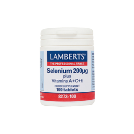 Lamberts Selenium 200μg plus Vitamins A+C+E 100 tablets