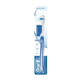 Oral B Οδοντόβουρτσα χειρός Indicator 1-2-3 35mm Μέτρια Μωβ