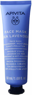 Apivita Moisturizing Face Mask with Sea Lavender  50ml