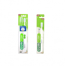Gum Activital Sonic 4100 Toothbrush Soft Λευκή 1τμχ & ΔΩΡΟ Κεφαλές Αντικατάστασης 2τμχ