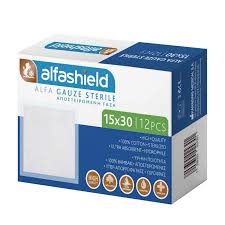 Alfashield Sterile Gauze 15cm x 30cm, 12pcs