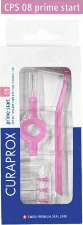 Curaprox Prime Start 08 Interdental Brushes with holder 5pcs