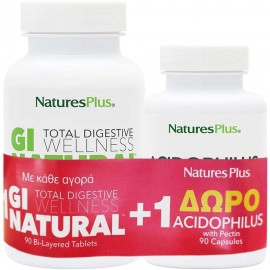 Natures Plus Promo Gi Natural 90 tabs + Acidophilus 90caps