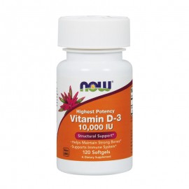 Now Vitamin D3 10.000 IU gels 120 softgels