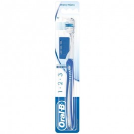 Oral B Οδοντόβουρτσα χειρός Indicator 1-2-3 40mm Μέτρια Μπλέ