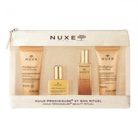 Nuxe Huile Prodigieuse Beauty Ritual Set with Shower Oil, 30ml, Dry Oil, 30ml, Le Parfum, 15ml & Body Lotion 30ml