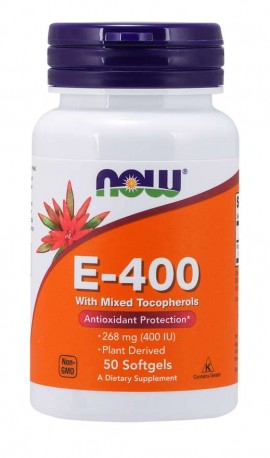 Now E-400 IU Mixed Tocopherols 50 softgels