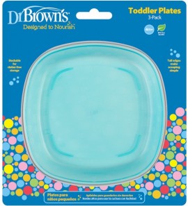 Dr. Browns Toddler Plates (TF 022)  4+ months 3pcs