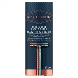 Gillette King C Double Edge Safety Razor 1τεμ & Ξυράφια 5τεμ