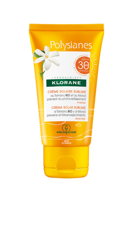 Klorane Polysianes Sublime Sunscreen with Organic Tamanu and Monoi SPF30 50ml