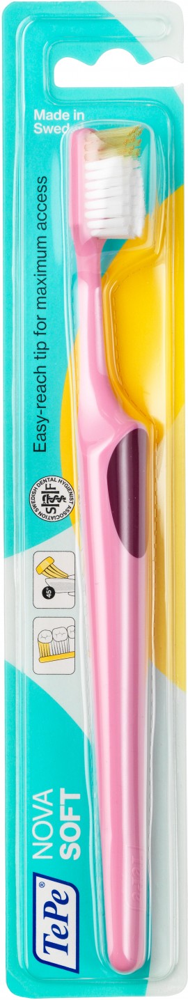 TePe Nova Toothbrush Soft Μαλακή Οδοντόβουρτσα 1τεμ Ροζ