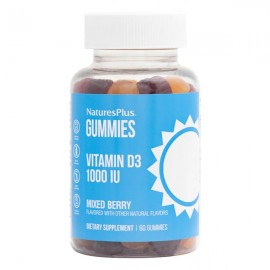 Natures Plus Vitamin D3 1000iu Mixed Berry 60 gummies