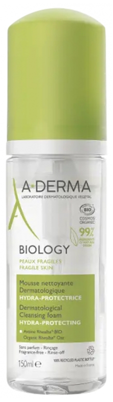 A-Derma Biology Organic Hydra-Protective Dermatological Cleansing Foam 150ml