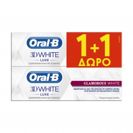 Oral-B Promo 3D Luxe Glam White 75ml+75ml