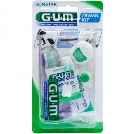Gum OriginalGUM Travel Kit Brush (156) Σετ Ταξιδιού με Οδοντόβουρτσα 1τεμ, Οδοντόκρεμα12.5ml, Οδοντικό Νήμα 10m & Μεσοδόντια Βουρτσάκια Καουτσούκ 2τεμ