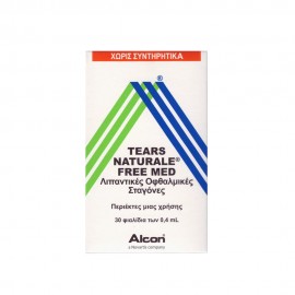 Alcon Tears Naturale Free Med Οφθαλμικές Σταγόνες σε περιέκτες μιας Χρήσης 30 x 0.4 ml