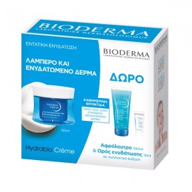 Bioderma Hydrabio Creme Soin Hydratant Texture Riche 50ml + ΔΩΡΟ Atoderm Gel Douche 100ml +Hydrabio Serum 15ml