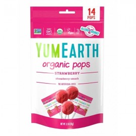 YumEarth Organic Pops Strawberry Flavor 14 Pops (85 g)