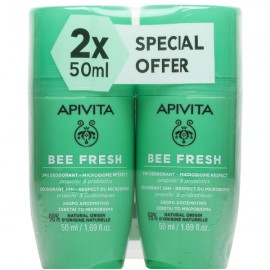 Apivita Promo Bee Fresh Deo Roll On με Πρόπολη & Προβιοτικά 2x50ml