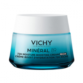 Vichy Mineral 89 72h Moisture Boosting Cream Rich Ενυδατική Κρέμα Προσώπου με Πλούσια Υφή 50ml