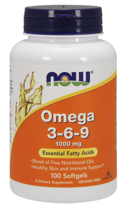 Now Omega 3-6-9 1000mg 100 softgels