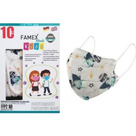 Famex Mask Kids Παιδικές Μάσκες Προστασίας μιας Χρήσης FFP2 NR Superhero 10 Τεμάχια